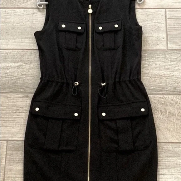 green emerald velvet dress Elegant Black Dress with Gold Button Detail | Timeless Chic